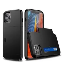 iPhone13 シリーズ　スマホケース　カード入れ Card 収納 ブラックのサムネイル