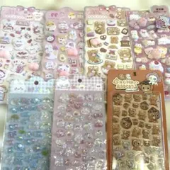 ７枚セット　プニプニシール　ぷくぷくキャンディーシール
