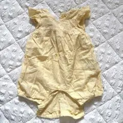 First Closet ロンパース 70 半袖 フリル イエロー 女の子 夏服のサムネイル