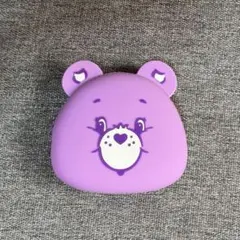 ケアベア シリコンポーチ 紫