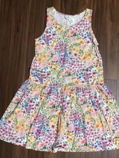 H&M フラワープリント 半袖ワンピース UK 8-10 140cm 新品未使用