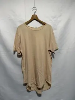 【人気】EPTM ロングTシャツ ベージュ Lのサムネイル
