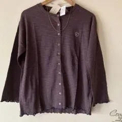 ボーダーカーディガン　刺繍ワンポイント　サマンサモスモス　SM2 新品 長袖