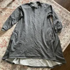 美品★スウェットワンピース　ヘムライン　150㎝