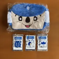 中日ドラゴンズ　ドアラ　ふわふわポーチ、アクリルパズルキューブ　セット