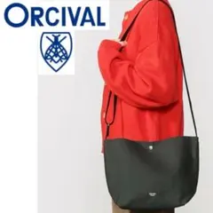 ORCIVAL 2023 ライトキャンバス ショルダーポーチ 大ショルダーバッグ