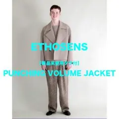 ETHOSENS】イージーパンツ スラックス ドローコード ジャガード