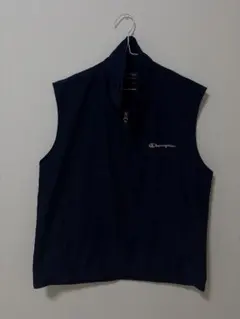 Champion チャンピオン ナイロンベスト ロゴ刺繍 人気 古着 メンズのサムネイル