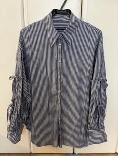 【美品】ストライプ 長袖シャツ Fサイズ