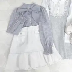 エブリン　evelyn　裾フリルビジュースカート 量産型