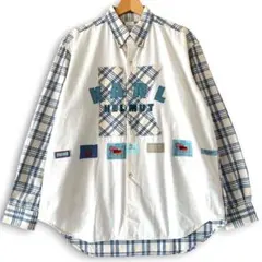 当時物 カールヘルム パッチワークシャツ チェック 90s ピンクハウス レトロ