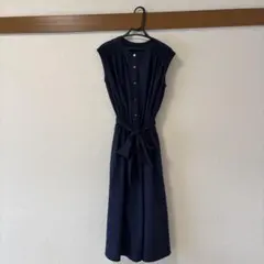 anatelier ノースリーブワンピース　ネイビーのサムネイル