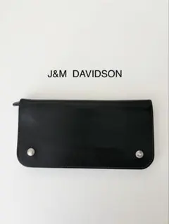 J&M DAVIDSON 黒 レザー 長財布のサムネイル