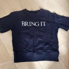 BRING IT ロゴ 半袖Tシャツ 黒