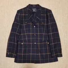 Burberrys ウールジャケット チェック 金ボタン 90sビンテージ
