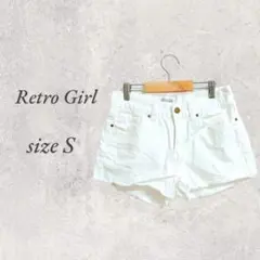 レトロガール/ショートバンツ/S/白/ダメージデニム/涼しい/夏/No.2122のサムネイル