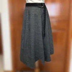 axes femmeチェック柄 フレアスカート