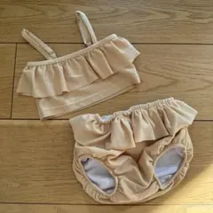 3COINS フリル付き水着セット イエロー ビキニ女の子用