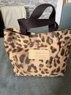 ミニトートバッグ　レオパード柄