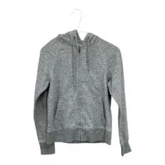 (UNIQLO・ユニクロ) S レディース 長袖 パーカー 灰色 フード付き
