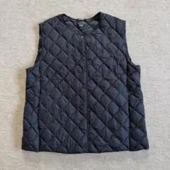 【美品XL】ユニクロ　パフテックキルティングベストブラック（収納袋付）