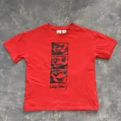 H&M×キースヘリング×ミッキー Tシャツ2-3Y