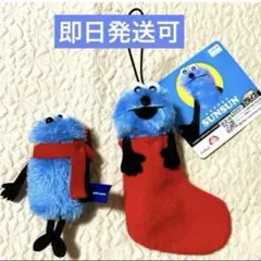 パペットスンスン ぬいぐるみマスコット　赤マフラー　すっぽりソックスマスコット