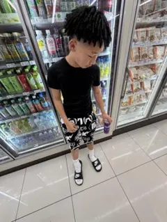 A BATHING APE BAPE ハーフパンツショートパンツ　総柄160cmのサムネイル