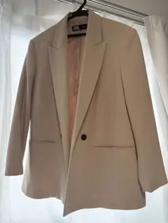 ZARA ベージュ テーラードジャケット