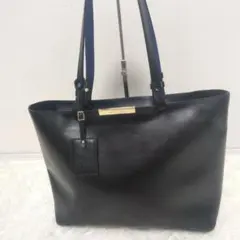 美品　ロンシャン フローネ シティ トートバッグ 黒 レザー シボ革 A4可のサムネイル