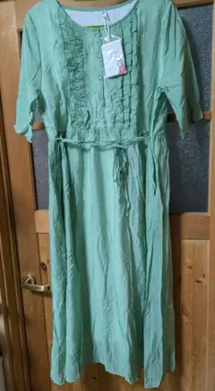 ❁⃘*.゜グリーン ワンピース❁⃘*.゜サマンサモスモス スタジオクリップ