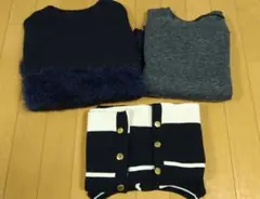 レディース セーター ニット カットソー М ３点まとめ売り