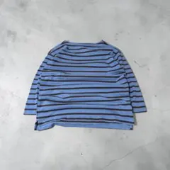 キ*ノ様 y2k 00’s old gapボーダーロングTシャツ fade ブルのサムネイル