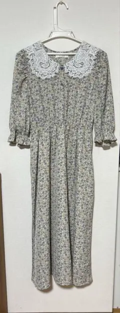 W CLOSET 花柄ロングワンピース 半袖　　M