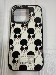 CASETiFY iPhone14 13 アリス アンド オリビア ケース A+O X CASETIFY IPHONE 13 CASE in MIRROR/SILVER | ALICE + OLIVIA