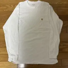 Carhartt ホワイト 長袖Tシャツ