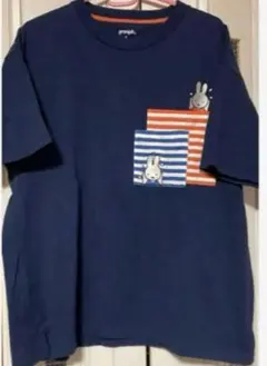 刺繍ミッフィー水泳柄ポケット付きのTシャツ Mのサムネイル