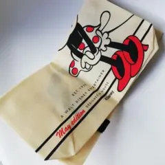 ミニーマウス　エコバッグ　ベージュ　シンプル　トート　トートバッグ　大容量