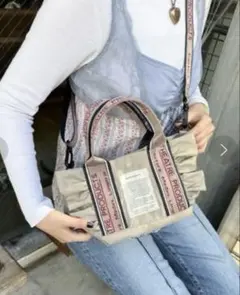 【シアタープロダクツ】テムズ フリル2WAYショルダーバッグ S