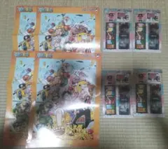 ONE PIECE 実写版コラボ フィルム風クリアしおり ポスター 各4個