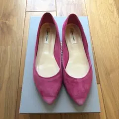 【底値】Odette e Odileスエード ピンクパンプス 23cmのサムネイル