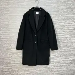 ローリーズファーム✨チェスターコート ブラック M相当　ロング