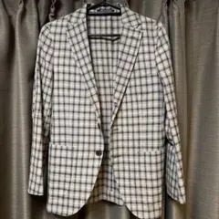 GREEN LABEL RELAXING チェック柄テーラードジャケット