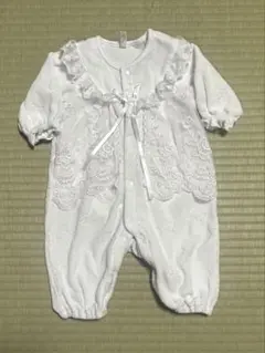 新品未使用 セレモニードレス ロンパース 星柄 レース装飾