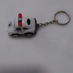パトカー　キーホルダー 赤いサイレン付き