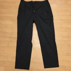 グリーンレーベル 薄手ブラックイージーパンツ L