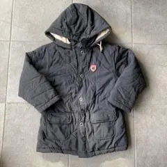 DOUBLE.B ブラック ダウンジャケット フード付き