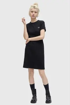 最終値下げ‼️フレッドペリー　ワンピース　 Tシャツ 半袖 黒