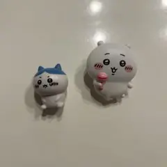 ハチワレの置物　ちいかわライトクリップ