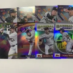 topps finest オリックス　8枚